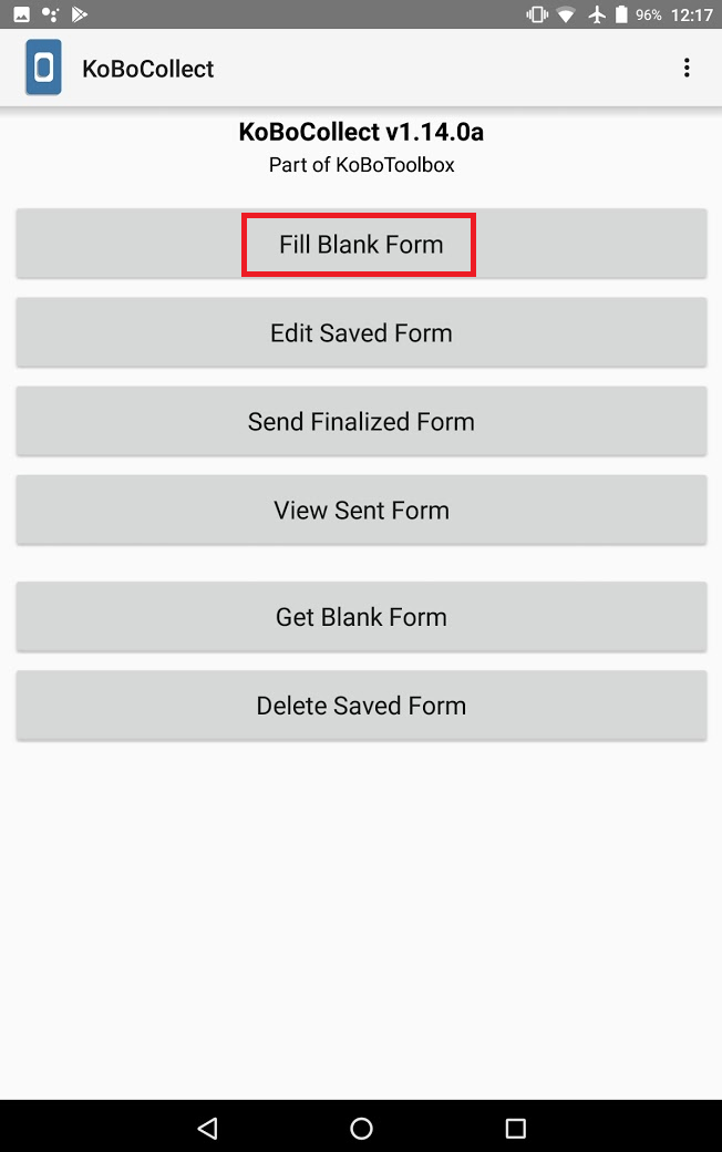 Fill Blank Form